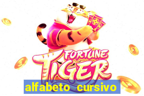 alfabeto cursivo para treinar caligrafia