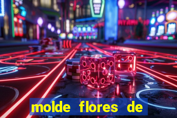 molde flores de papel para imprimir