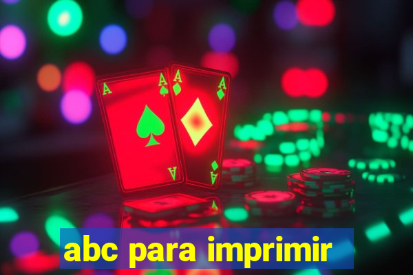 abc para imprimir