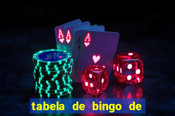 tabela de bingo de 1 a 100