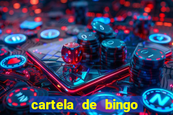cartela de bingo pra imprimir