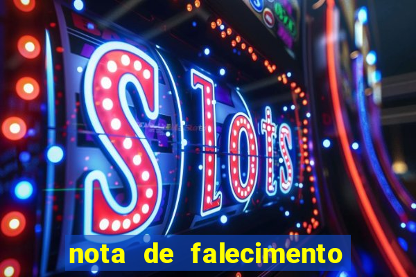 nota de falecimento a tribuna santos