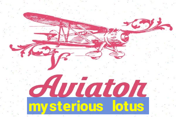 mysterious lotus casebook wei fansub