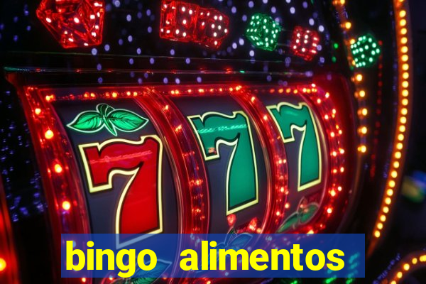 bingo alimentos para imprimir