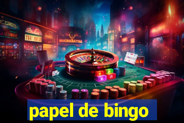 papel de bingo