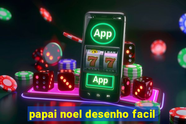 papai noel desenho facil