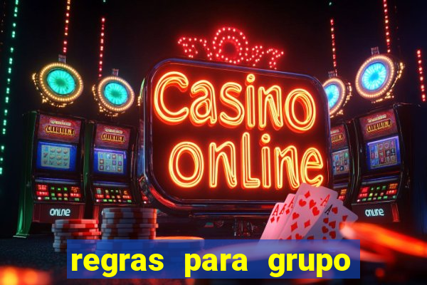 regras para grupo de futebol no whatsapp