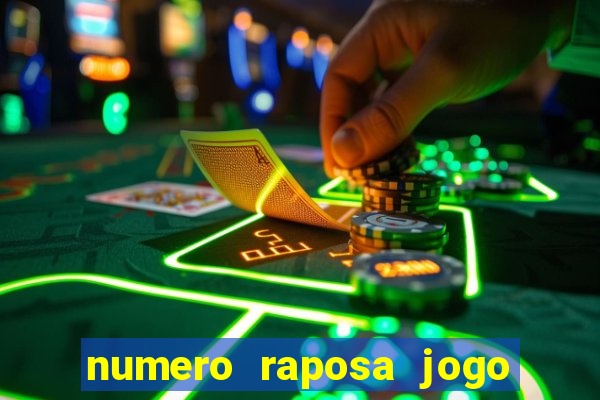 numero raposa jogo do bicho