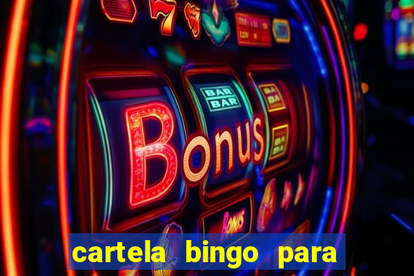 cartela bingo para cha de cozinha imprimir gratis
