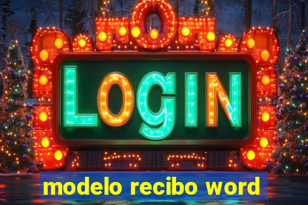modelo recibo word